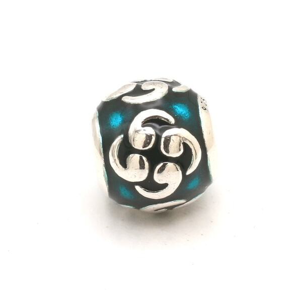 PANDORA_Turquoise-  Authentic PANDORA Turquoise Comma Charm - 790491EN08